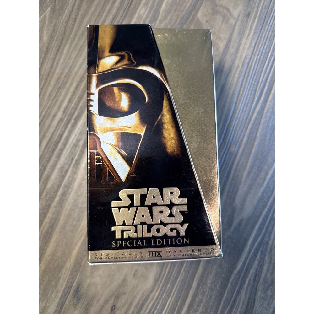 Star Wars Trilogy VHS Box Set Special Edition Gold Box 1997 THX Remastered Good